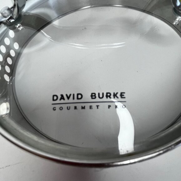 David Burke 2.0 Qts Pot with Strainer Gourmet Pro Heavy Stainless Cooking Lidded - Picture 14 of 15